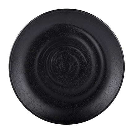 Đĩa Salad Tròn Elite Global Solutions Nhựa Melamine 19.7 cm, Màu Đen (JW7007-B)