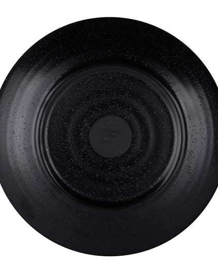 Đĩa Salad Tròn Elite Global Solutions Nhựa Melamine 19.7 cm, Màu Đen (JW7007-B)