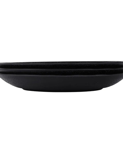 Đĩa Salad Tròn Elite Global Solutions Nhựa Melamine 19.7 cm, Màu Đen (JW7007-B)