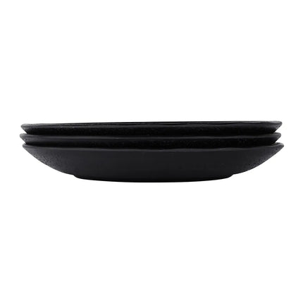 Đĩa Salad Tròn Elite Global Solutions Nhựa Melamine 19.7 cm, Màu Đen (JW7007-B)