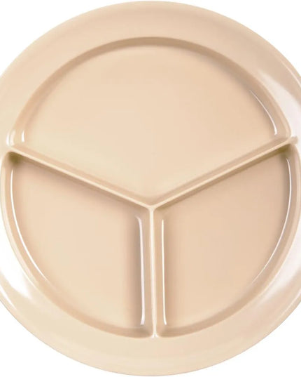 Đĩa Salad Tròn Nhựa Melamine Carlisle 22.2 cm, Màu Nâu Vàng (KL20325)
