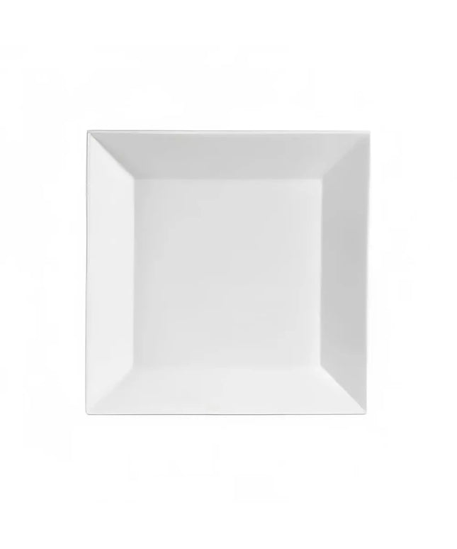 Đĩa Salad Vuông CAC Kingsquare 20.3 cm - Sứ, Màu Super White (KSE8)