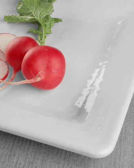 Đĩa Salad Vuông Elite Global Solutions Nhựa Melamine 17.8 cm, Màu Trắng (D7SQRR-W)