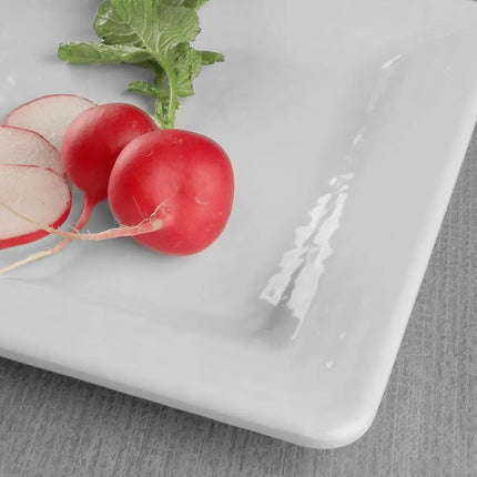 Đĩa Salad Vuông Elite Global Solutions Nhựa Melamine 17.8 cm, Màu Trắng (D7SQRR-W)