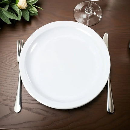 Đĩa Sandwich Tròn Nhựa Melamine Carlisle 18.4 cm, Trắng (KL20102)