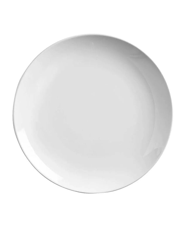 Đĩa Sứ Tròn Libbey 840-420C 18.4 cm, Kiểu Coupe, Màu Trắng Sáng, Porcelana