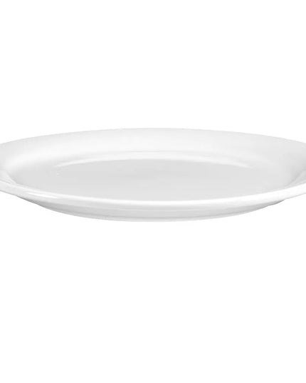 Đĩa Sứ Tròn Libbey 840-425N-13 22.9 cm Vành Hẹp, Trắng Sáng, Porcelana