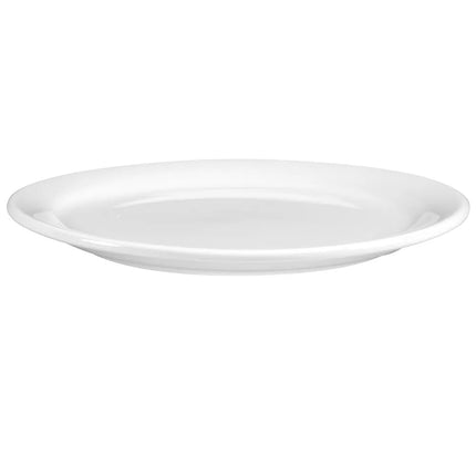 Đĩa Sứ Tròn Libbey 840-425N-13 22.9 cm Vành Hẹp, Trắng Sáng, Porcelana