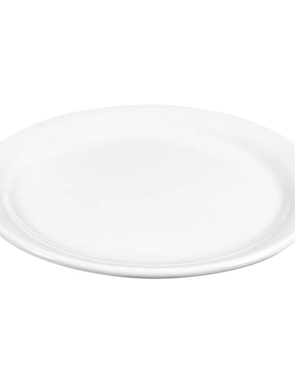 Đĩa Sứ Tròn Libbey 840-425N-13 22.9 cm Vành Hẹp, Trắng Sáng, Porcelana