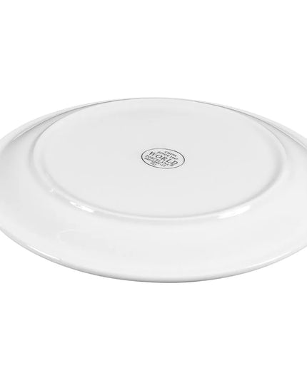 Đĩa Sứ Tròn Libbey 840-425N-13 22.9 cm Vành Hẹp, Trắng Sáng, Porcelana