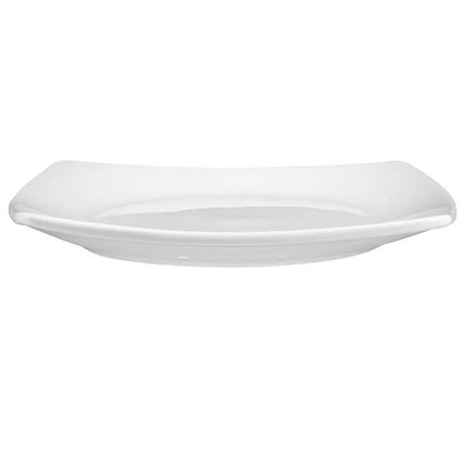 Đĩa Sứ Vuông Libbey 840-463S 20.3 cm, Kiểu Coupe, Màu Trắng Sáng, Porcelana