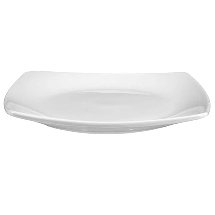 Đĩa Sứ Vuông Libbey 840-463S 20.3 cm, Kiểu Coupe, Màu Trắng Sáng, Porcelana