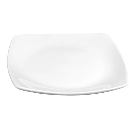 Đĩa Sứ Vuông Libbey 840-463S 20.3 cm, Kiểu Coupe, Màu Trắng Sáng, Porcelana