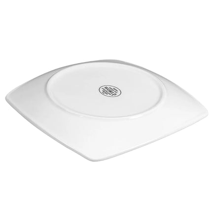 Đĩa Sứ Vuông Libbey 840-463S 20.3 cm, Kiểu Coupe, Màu Trắng Sáng, Porcelana