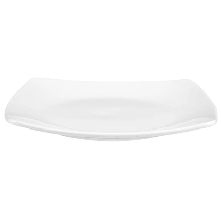 Đĩa Sứ Vuông Libbey 840-470S 27.9 cm, Coupe, Trắng Sáng, Porcelana