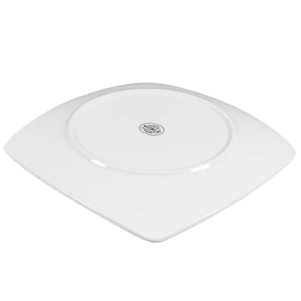 Đĩa Sứ Vuông Libbey 840-470S 27.9 cm, Coupe, Trắng Sáng, Porcelana