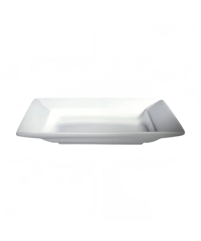 Đĩa Súp Sâu Vuông Cameo China 710-102 25.4 cm - Gốm Sứ, Trắng
