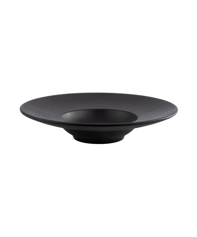 Đĩa Súp Tròn Libbey APS85098 296 ml Nhựa Melamine, Màu Đen