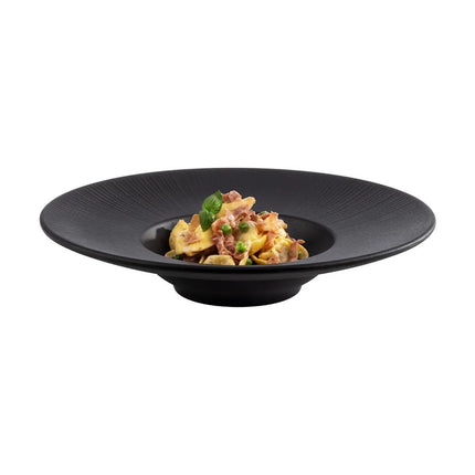 Đĩa Súp Tròn Libbey APS85098 296 ml Nhựa Melamine, Màu Đen