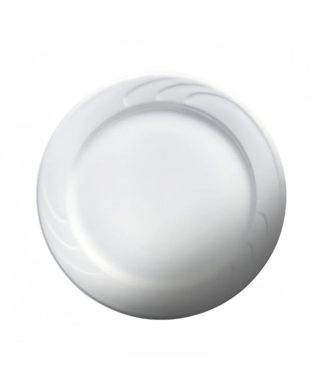 Đĩa Súp Tròn Viền Nổi Bostonian Cameo China 30.5 cm - Sứ Ceramic, Trắng (301-121)