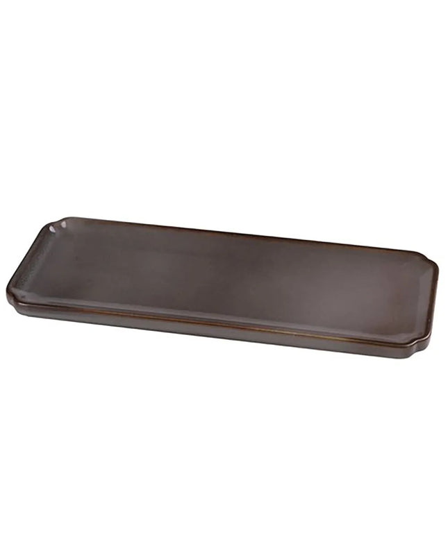 Đĩa Sushi Chữ Nhật Ceramic Yanco PK-514 35.6 cm x 10.2 cm, Xám