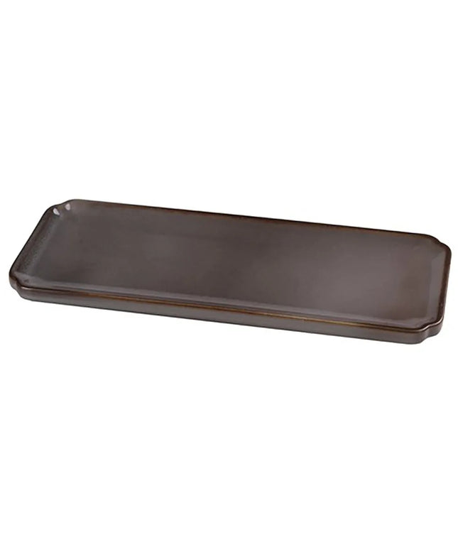 Đĩa Sushi Chữ Nhật Yanco PK-515 38.7 cm x 15.2 cm - Gốm, Xám
