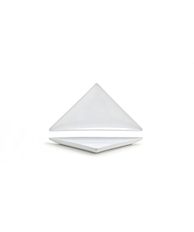 Đĩa Tam Giác Front of the House Dòng Mod® 19.1 cm x 10.2 cm - Sứ, Trắng (DAP045WHP23)