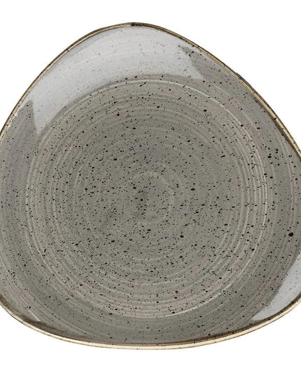 Đĩa Tam Giác Gốm Churchill SPGSTR71 Stonecast 19.7 cm, Xám Peppercorn