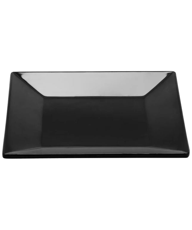 Đĩa Tráng Miệng Nhựa Melamine Vuông GET 15.2 cm, Đen (ML-102-BK)