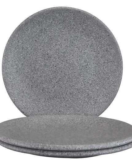 Đĩa Tráng Miệng Tròn Elite Global Solutions 15.2 cm - Nhựa Melamine, Vân Đá Granite (RT6R-GS)