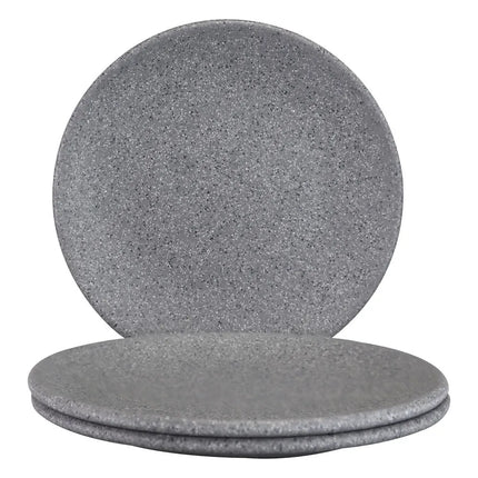 Đĩa Tráng Miệng Tròn Elite Global Solutions 15.2 cm - Nhựa Melamine, Vân Đá Granite (RT6R-GS)