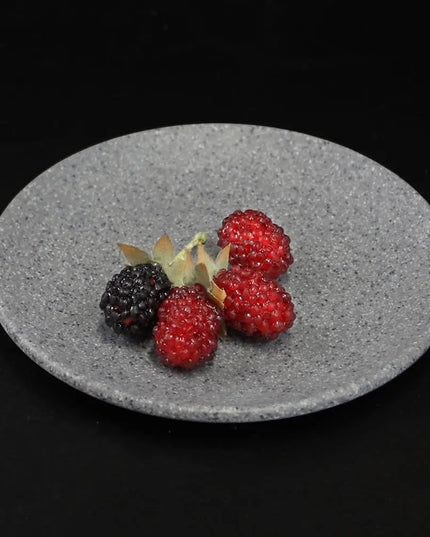 Đĩa Tráng Miệng Tròn Elite Global Solutions 15.2 cm - Nhựa Melamine, Vân Đá Granite (RT6R-GS)