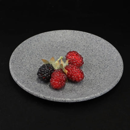 Đĩa Tráng Miệng Tròn Elite Global Solutions 15.2 cm - Nhựa Melamine, Vân Đá Granite (RT6R-GS)