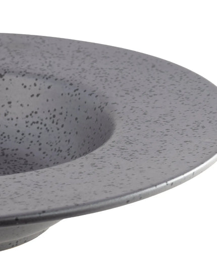 Đĩa Tráng Miệng Tròn Yanco DB-610 Diamond Black 296ml - Sứ, Dark Bronze