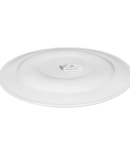 Đĩa Tròn Bamboo Churchill 26 cm - Gốm Sứ, Trắng (WHBALP101)