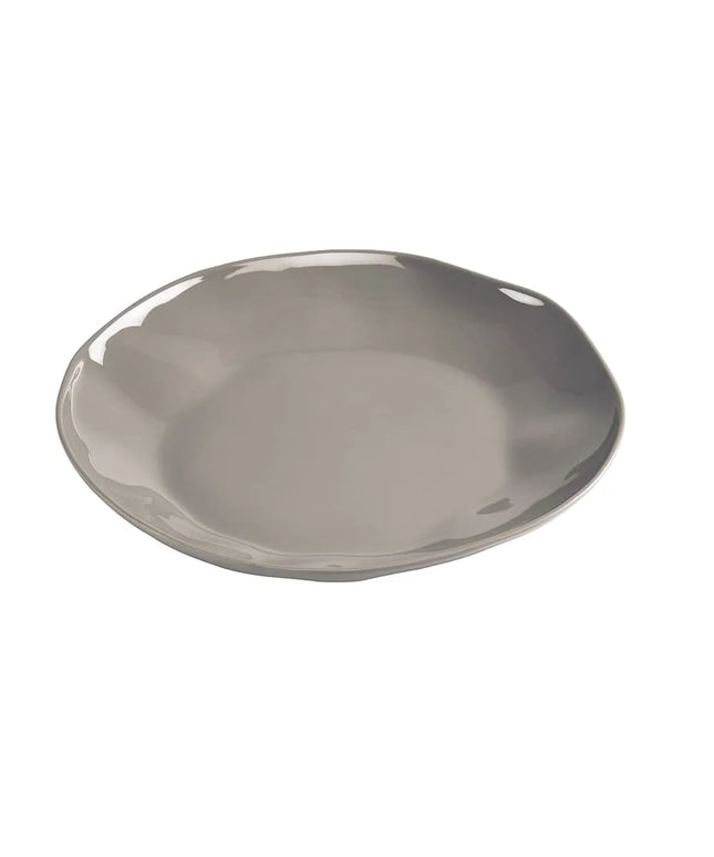 Đĩa Tròn Cal-Mil 22304-10-102 Melamine Marin 26 cm, Màu Xám Tro