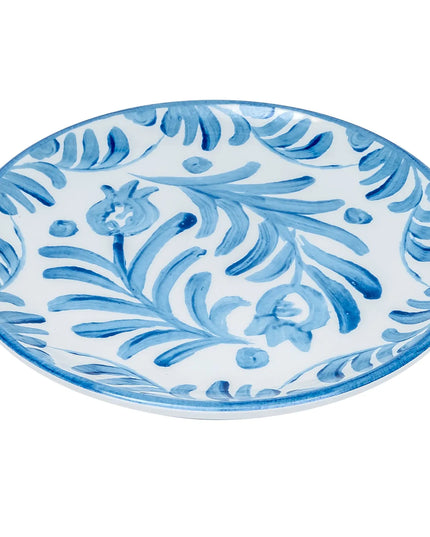 Đĩa Tròn Cal-Mil 22351-7-104 Melamine 17.8 cm, Màu Trắng/Xanh
