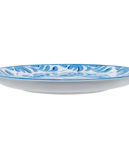Đĩa Tròn Cal-Mil 22351-7-104 Melamine 17.8 cm, Màu Trắng/Xanh