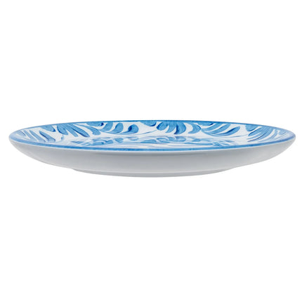 Đĩa Tròn Cal-Mil 22351-7-104 Melamine 17.8 cm, Màu Trắng/Xanh