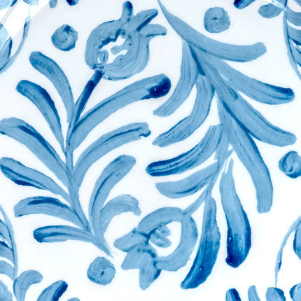 Đĩa Tròn Cal-Mil 22351-7-104 Melamine 17.8 cm, Màu Trắng/Xanh