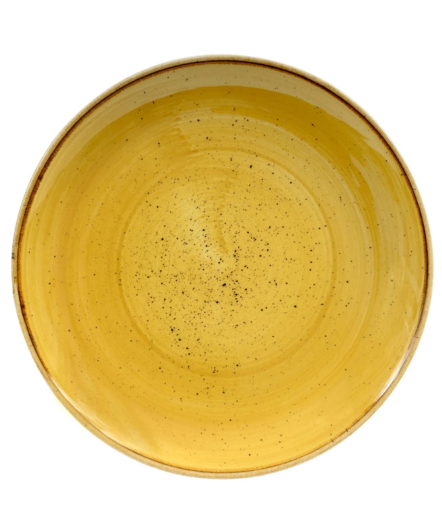 Đĩa Tròn Churchill Stonecast 22 cm - Gốm, Mustard Seed Yellow (SMSSEVP81)