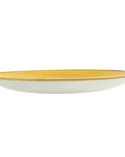 Đĩa Tròn Churchill Stonecast 22 cm - Gốm, Mustard Seed Yellow (SMSSEVP81)