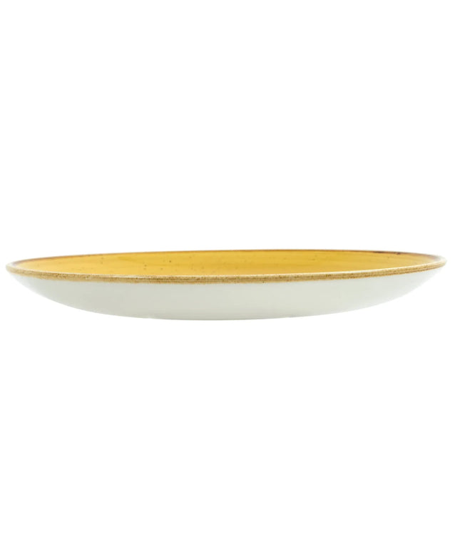 Đĩa Tròn Churchill Stonecast 22 cm - Gốm, Mustard Seed Yellow (SMSSEVP81)