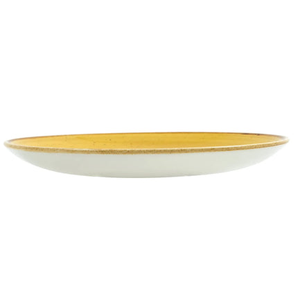 Đĩa Tròn Churchill Stonecast 22 cm - Gốm, Mustard Seed Yellow (SMSSEVP81)