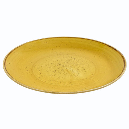 Đĩa Tròn Churchill Stonecast 22 cm - Gốm, Mustard Seed Yellow (SMSSEVP81)