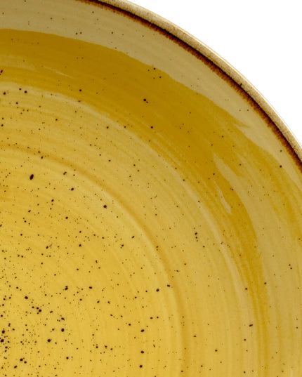 Đĩa Tròn Churchill Stonecast 22 cm - Gốm, Mustard Seed Yellow (SMSSEVP81)
