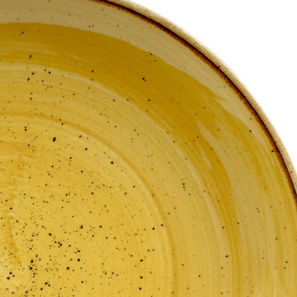 Đĩa Tròn Churchill Stonecast 22 cm - Gốm, Mustard Seed Yellow (SMSSEVP81)