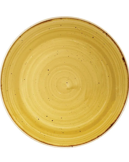 Đĩa Tròn Churchill Stonecast 22 cm - Gốm, Mustard Seed Yellow (SMSSEVP81)