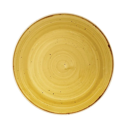Đĩa Tròn Churchill Stonecast 22 cm - Gốm, Mustard Seed Yellow (SMSSEVP81)