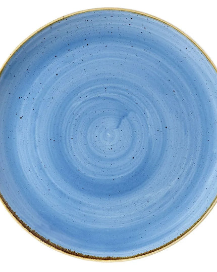 Đĩa Tròn Churchill Stonecast 26cm - Gốm, Xanh Cornflower (SCFSEV101)